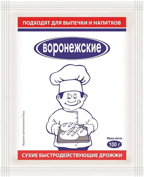 Сухие дрожжи "Воронежские" 100 г