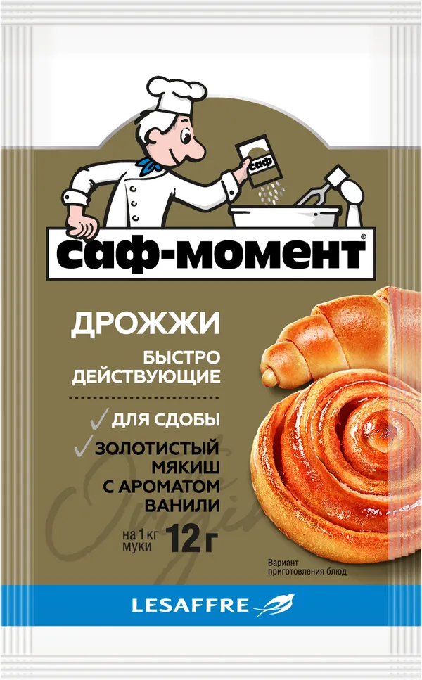 Сухие дрожжи для сдобы "Саф-Момент" 12 г