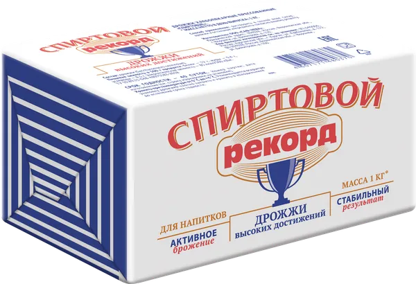 Прессованные дрожжи "Спиртовой рекорд" 1 кг